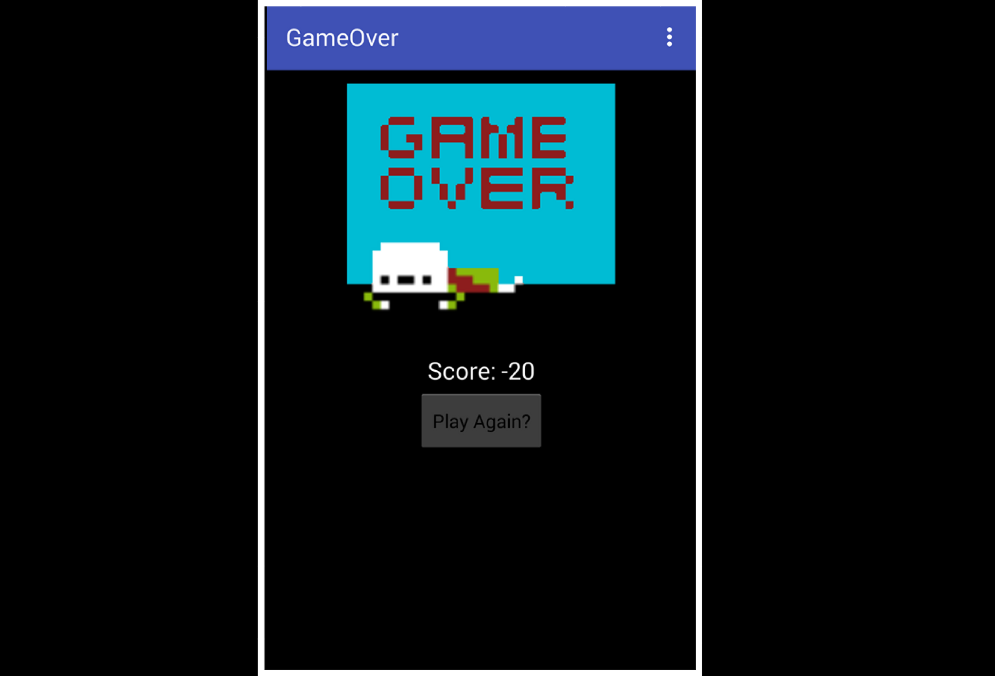 Game Over Screen